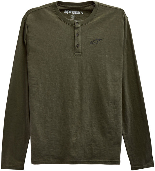 Alpinestars Ls Gravel Henley Military Green Lg 1213-71200-690-L