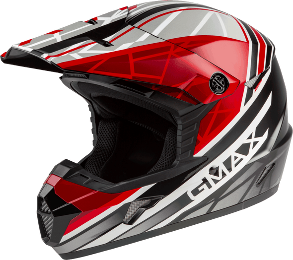 Gmax Youth Mx-46Y Off-Road Mega Helmet Black/Red/White Ym D3462021