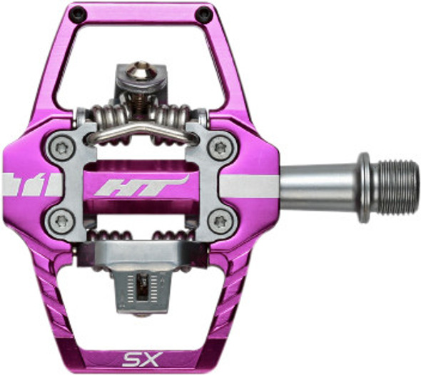 Ht Components T1-Sx Bmx Pedals Purple 68X84X17Mm Cleat Included 102001T1Sx203101