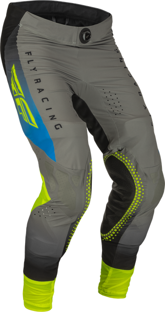 Fly Racing Lite Pants Grey/Blue/Hi-Vis Sz 28 376-73228