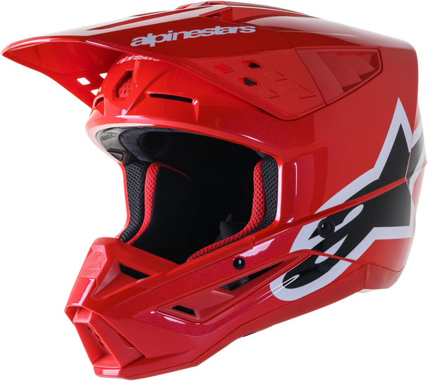 Alpinestars S-M5 Corp Helmet Bright Red Glossy Md 8306423-3010-M