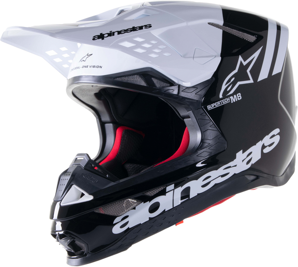 Alpinestars S-M8 Radium 2 Helmet Black/White 2X 8301523-12-Xxl