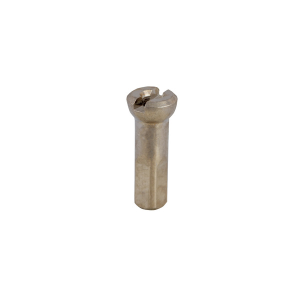 Sapim Spoke Nipple Polyax Brass Oem 2.0X14Mm Silver Secure Lock