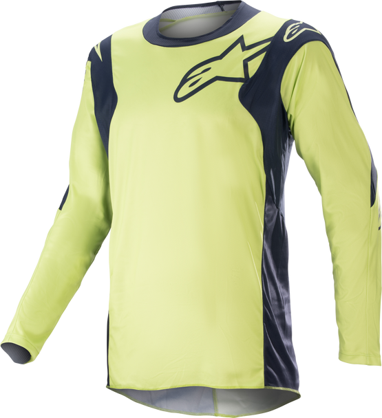 Alpinestars Racer Hoen Jersey Night Navy/Flou Green Lg 3761323-7166-Lg