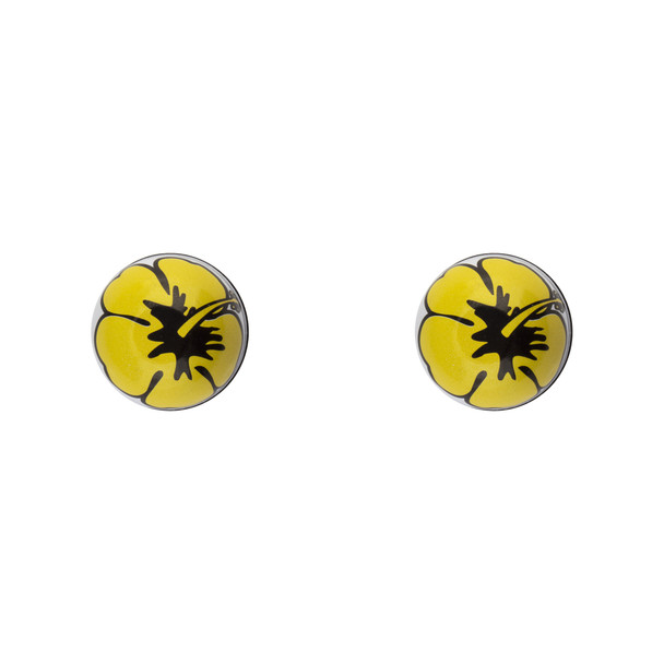 Trik Topz Valve Caps Flower Yellow 1Pr/Pack