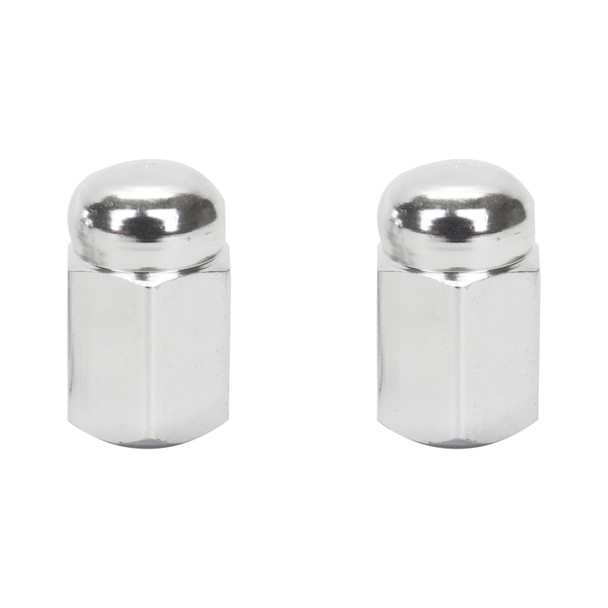 Trik Topz Valve Caps Hex Dome Silver 1Pr/Pack