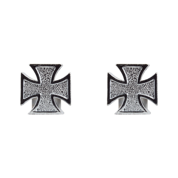 Trik Topz Valve Caps Iron-Cross Cp 1Pr/Pack