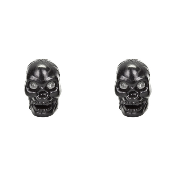 Trik Topz Valve Caps Skull Only Black 1Pr/Pack