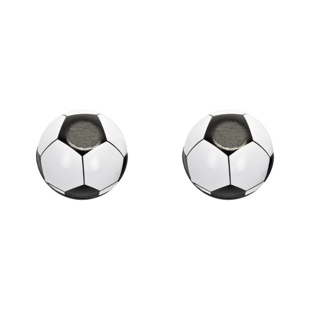 Trik Topz Valve Caps Soccer Ball Black 1Pr/Pack
