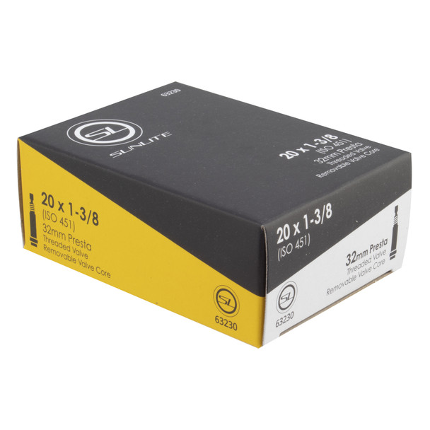 Sunlite Tube 20X1-3/8 Presta Valve32/Threaded/Rc (451X32) Ffw33Mm