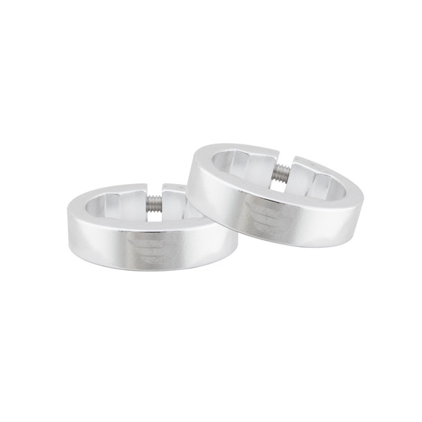Pure Cycles Grips Lockon Grippin Out Lock Rings Only Silver