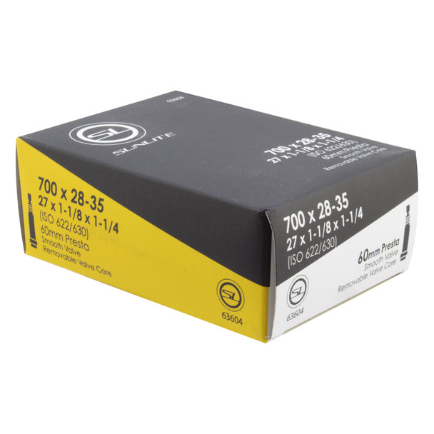 Sunlite Tube 700X28-35 Presta Valve60/Smth/Rc (27X1-1/8X1-1/4) Ffw30Mm