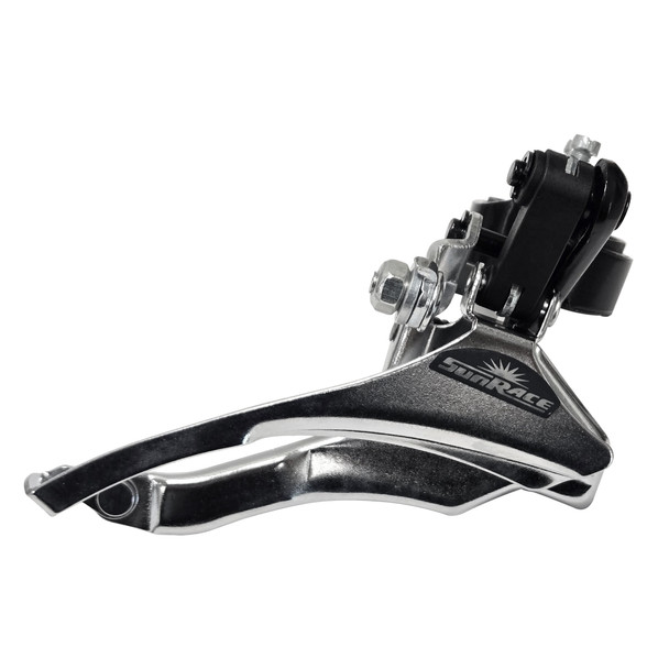 Sunrace Derailleur Fdm2S Tp 28.6-31.8 Trpl 42-Tooth Silver/Black With Logo