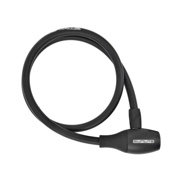 Sunlite Lock Cable 10Mmx3F Key Soft Touch Black