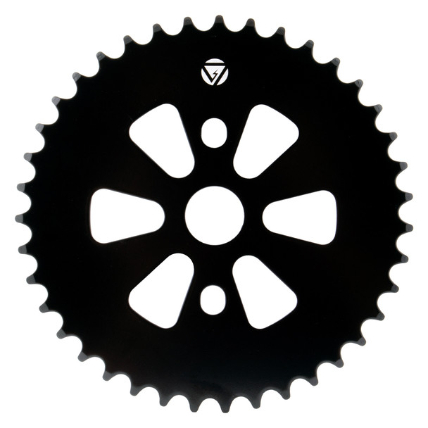 Black Ops Chainring 1Pc 39-Tooth 1/8 Steel Black