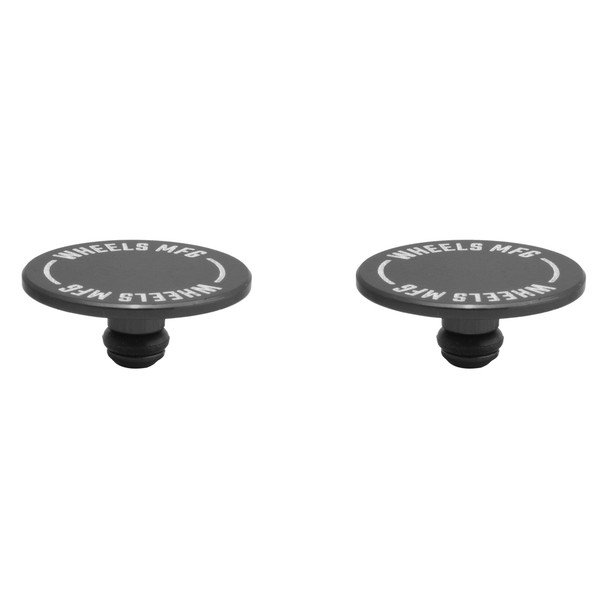 Wheels Manufacturing Hub Skewer Thru Axle Cap Set Black