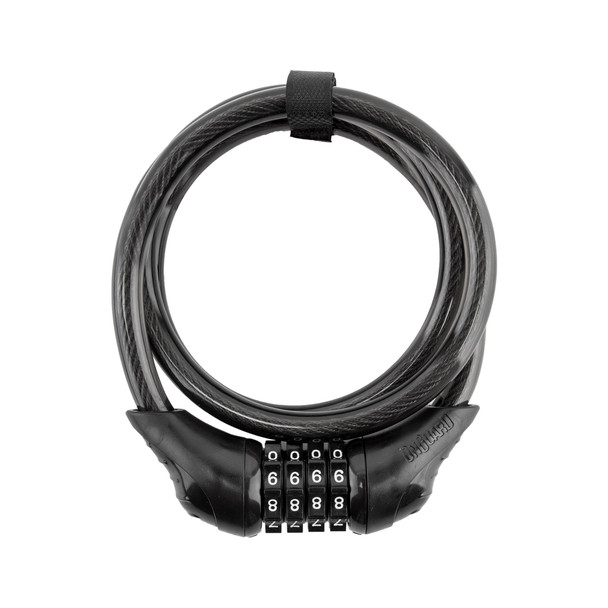Onguard Lock Cable 8169 Neon Combo Straight 4Fx12Mm Black
