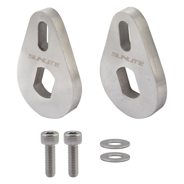 Sunlite Hub Part Non-Turn Torque Arm Rear For Ebike M14 Stainless Steel 2Pk Silver