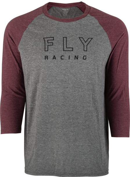 Fly Racing Fly Renegade 3/4 Sleeve Tee Tan Heather/Maroon Xl 352-4002X Fly Racing Fly Renegade 3/4 Sleeve Tee Tan Heather/Maroon Xl 352-4002X