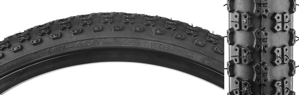 Sunlite Tire 20X1-3/8 Black/Black Mx3 C714