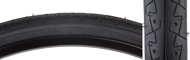 Sunlite Tire 26X1.5 Black/Black City Slick K154 Wire