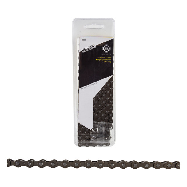 Sunlite Chain 1/2X1/8 Scn-Stainless Steel 1-Speed Black 142L Xx-Long