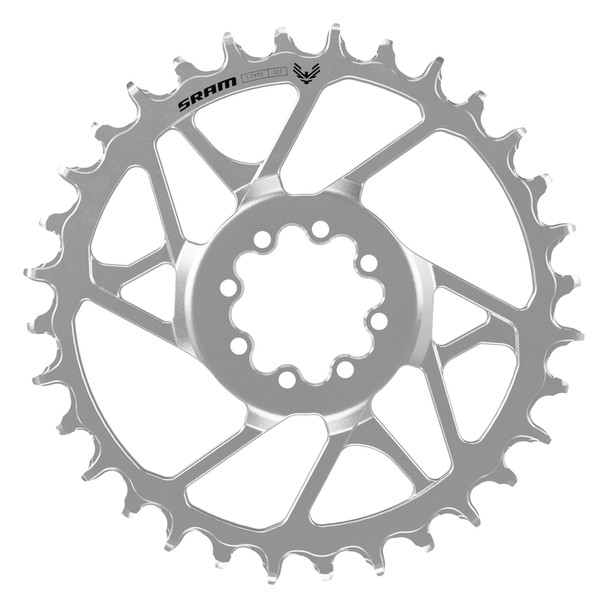 Sram Chainring 34-Tooth Direct Eagle 90 3Mm Silver T-Type With 8-Bolts