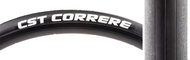 Cst Premium Tire Correre 700X25 Black/Black Wire Dc