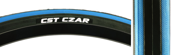 Cst Premium Tire Czar 700X25 Black/Blue 120Lb Wire