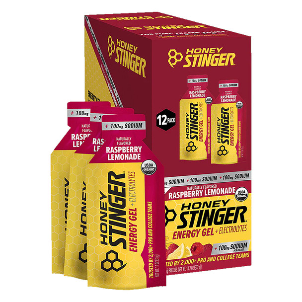 Honey Stinger Food Gel Raspberry Lemonade 1.3Oz Box Of 12