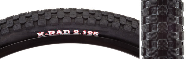 Kenda Tire K-Rad Sport 24X2.125 Black/Black Src/60 Wire 65Psi