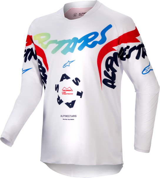 Alpinestars Youth Racer Hana Jersey White/Multicolor Lg 3778324-258-L