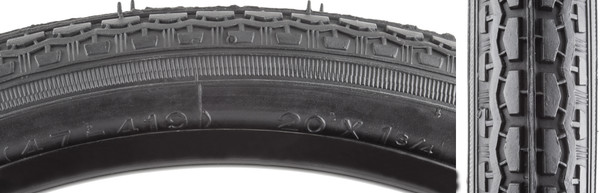 Sunlite Tire 20X1-3/4 S7 Black/Black Street Wire