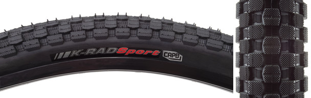 Kenda Tire K-Rad Sport 24X2.3 Black/Black Src/Prc/60 Wire 80Psi