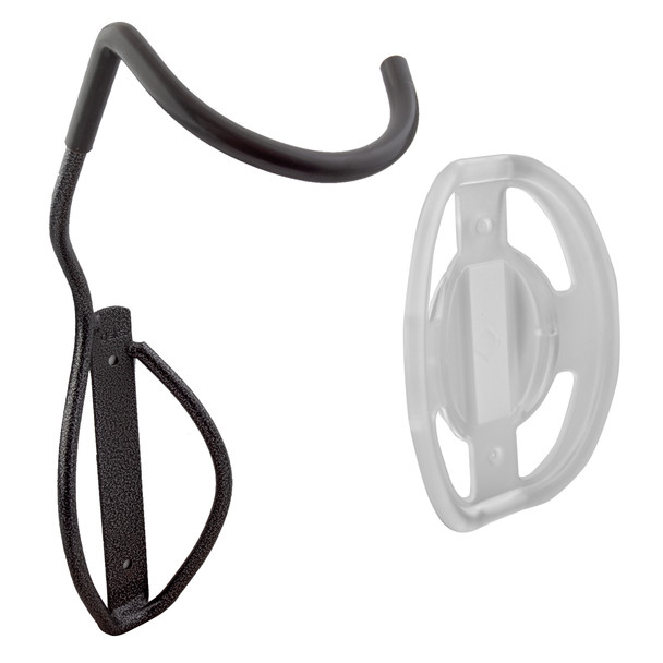 Delta Storage Hook Single Bike Fat Tire Wall Mount Rack With Rear Tray Silver