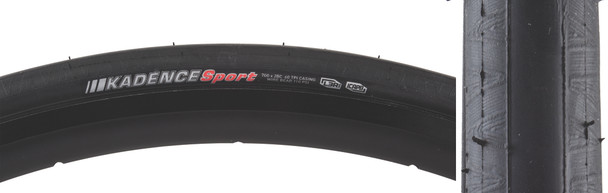 Kenda Tire Kadence Sport 700X28 Black/Black/Ref-Hp L3R-Pro/Icapb/60 Wire 110Psi