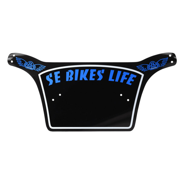 Se Bikes Number Plate Life Black/White/Blue