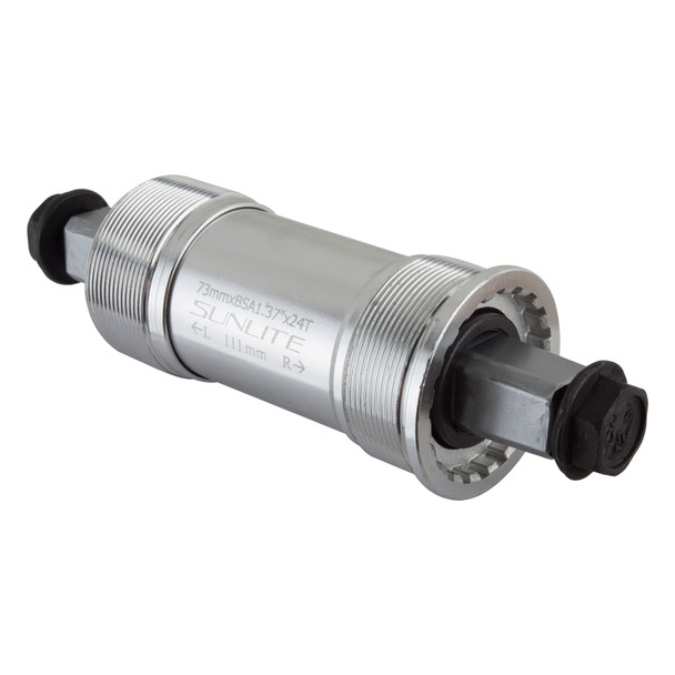 Sunlite Bottom Bracket Set Silver55 73X111 Sq Alloy-Cup English Sealed Bearing