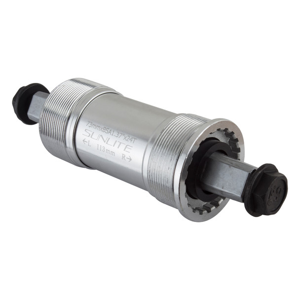 Sunlite Bottom Bracket Set Silver55 73X113.5 Sq Alloy-Cup English Sealed Bearing
