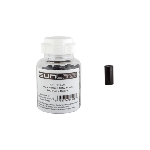 Sunlite Cable Ferrule 5Mm Sis Black Btlof200