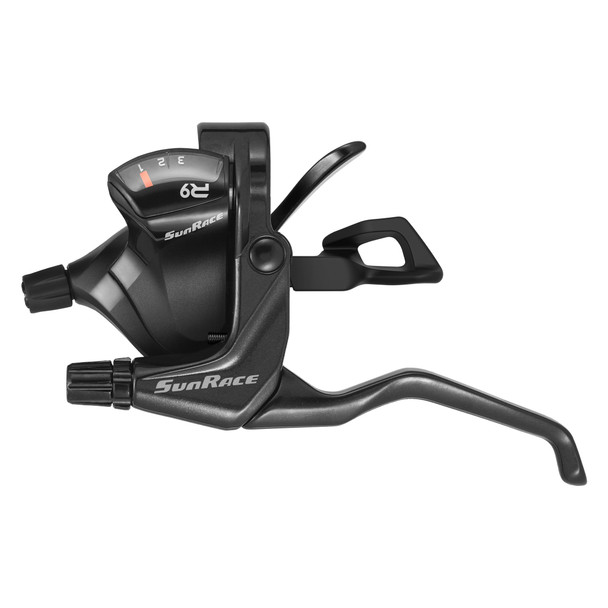 Sunrace Shifter Hb Stf933 Flat Bar Trigger/Brake 3-Speed Left Hand V Black