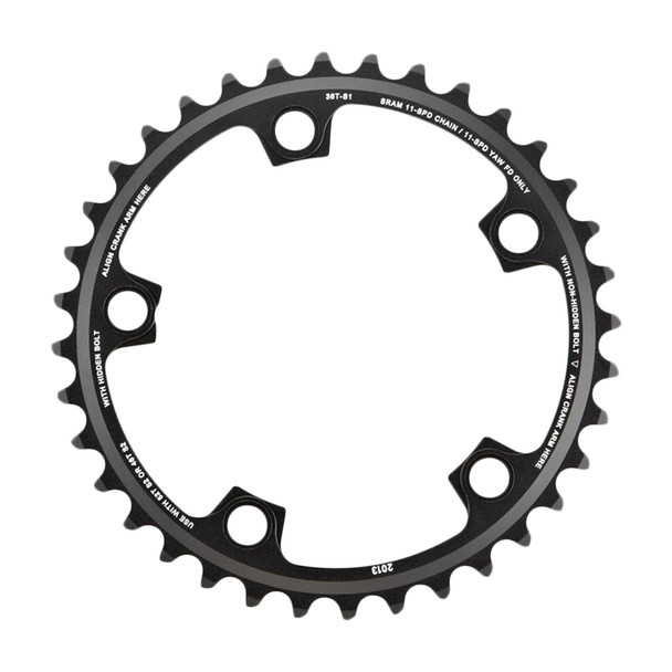 Sram Chainring 36-Tooth 110Mm Red-X-Glide 11-Speed S1 B-Black Yaw