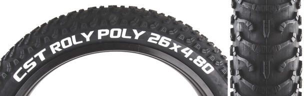 Cst Premium Tire Roly Poly 26X4.8 Black/Black Wire Sc