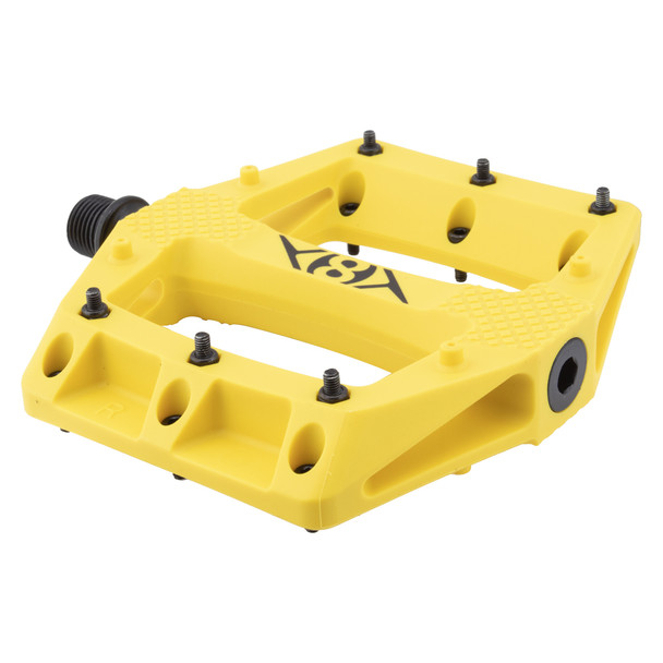 Origin8 Pedals Strapd 9/16 Yellow