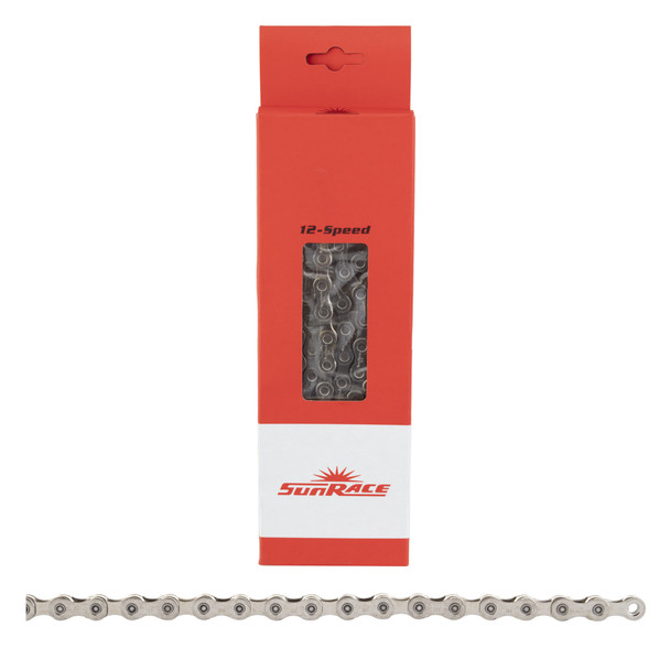 Sunrace Chain 1/2X3/32 Cn12S 12-Speed 126L Silver (L)