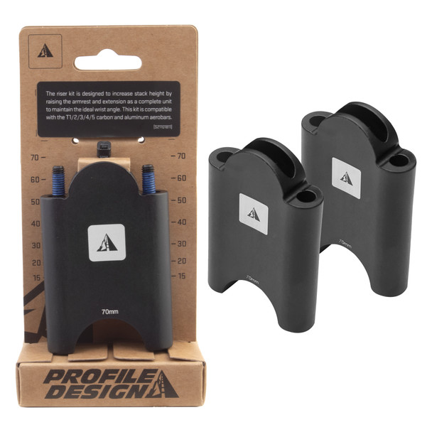 Profile Design Handlebar Aerobar Riser Kit 70Mm Black