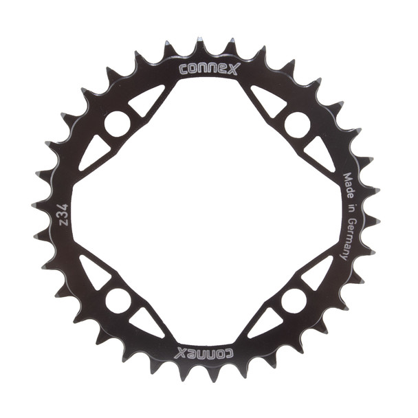 Connex Chainring Ebike For Bosch-Iii/Yamaha/Brose/Bafang Narrow-Wide 104Mm 34-Tooth 4B Black