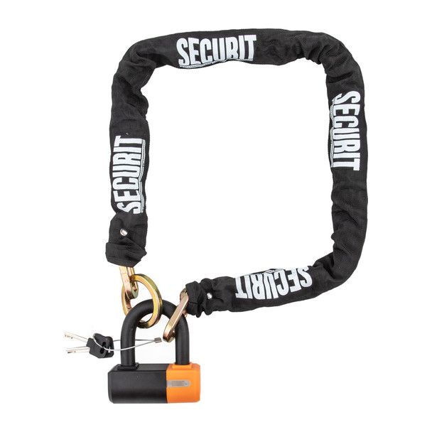 Securit Lock Chain Sinch Ebike Loop Key10Mmx4Ft Hd With Mini U-Lock