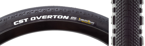 Cst Premium Tire Overton 700X40 Black/Black Fold Dc/Eps/Tr