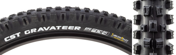 Cst Premium Tire Gravateer 27.5X2.5 Black/Black Fold3C/Tlr/Dh